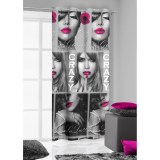 Záves 140x250 - KISS 3 ružový